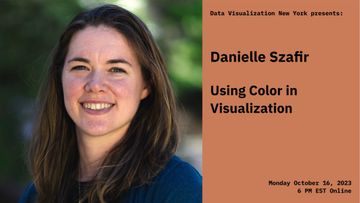 Danielle Szafir presents "Using Color in Visualization" on October 16, 2023